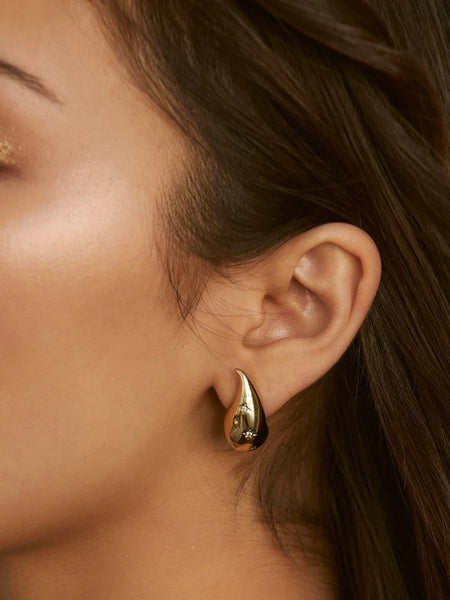 Cosmic Drop Earrings in Gold