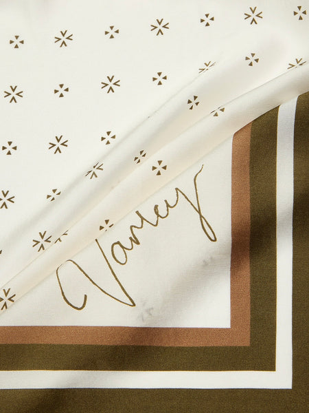Silk Signature Scarf in Pristine Golden Bronze