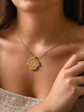 Reese Coin CZ Necklace