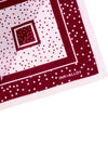 Polka Dot Scarf & Scrunchie Set in Maroon & White