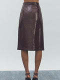 Nyla Skirt in Wine