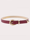 Marissa Belt in Burgundy & Gold