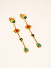 Bellevie Gemstone Drop Earrings in Multi