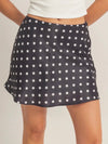 Do The Polka Mini Skirt in Black