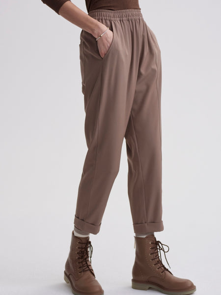 Oakland Turnup Taper Pant 25 in Taupe Stone