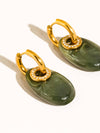 Canari Resin Hoops in Green