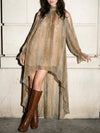 She's Feisty Dress in Olive Combo