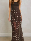 Pull Out All The Dots Skirt in Chocolate