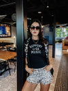 Support Live Music Tank in Black