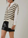 Always Classy Stripe Vest in Black & White