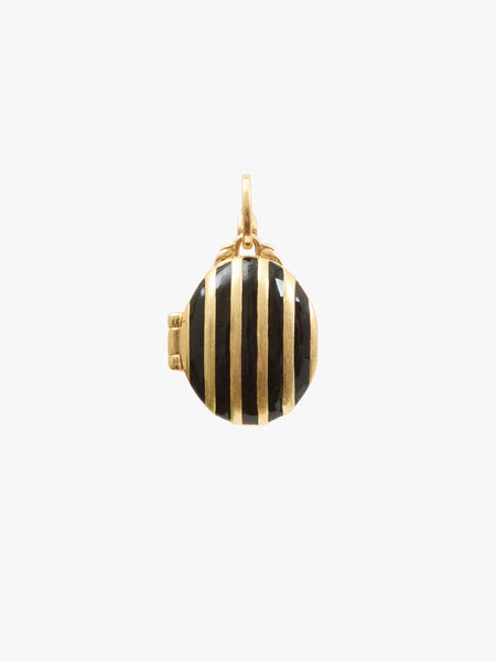 Stripe Locket Charm