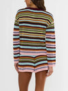 Beach Sweater in Paradise Stripe