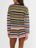 Beach Sweater in Paradise Stripe