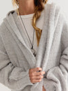 Thistle Hooded Cardi in Grey Combo