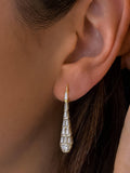 Ronze CZ Serpent Earrings