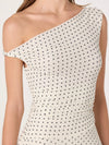 Ciarra Dress in Ivory Polka Dot