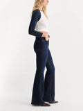 Soft Tech Good Waist Palazzo Ankle Jeans in Indigo1308