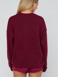 Feel Good Sweater in Maroon Knit
