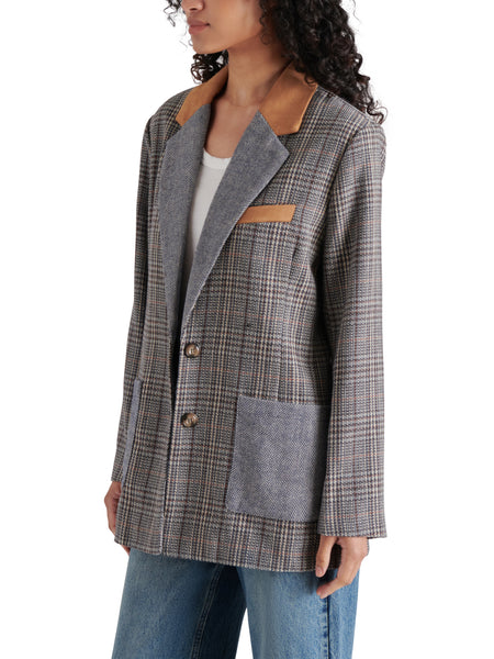 Rowina Blazer in Plaid Mix