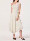 Ciarra Dress in Ivory Polka Dot