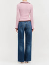 A Touch Of Trim Sweater in Mauve