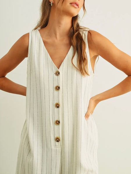 All For Onesie Jumpsuit in Cream