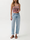 Donny Rolled Hem Boyfriend Jean in Old Blues