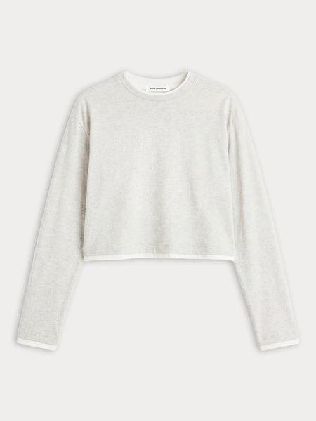 The Long Sleeve Layered Tee in Vintage Grey