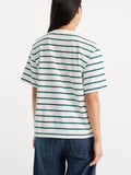 The Bodega Tee in Forest Stripe