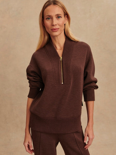 Coco Stripe Cardi in Brown