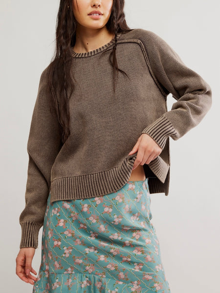 Spring Street Pullover in French Chocolate