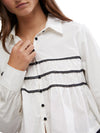 Lace Lover Blouse in Optic White