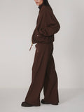 Layne Wide Leg 29.5 in Dark Cocoa Mini Check