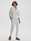 Celeste Button Through Sweat in Ivory Marl