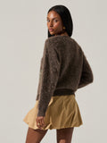 Conetta Sweater in Brown Green Floral