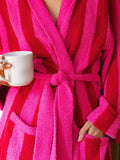 Prisca Robe in Crimson Pop Stripe