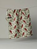 Winter Crimson Luxe Kitchen Towel