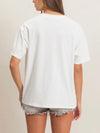 Candid Crew Neck Tee in White