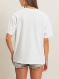 Candid Crew Neck Tee in White