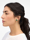Le Bead Stud Earrings in Emerald