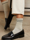 You Are Perfect Socks in Heather Grey