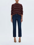 Bri High Rise Slim Straight Jean in Focus