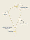 Dainty Tall Cross Necklace