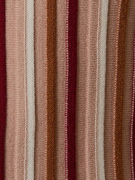 Sold On Stripes Top in Mauve & Maroon