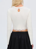 Lyon Knit Top in White