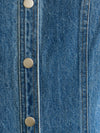 Denim Does It Mini Dress in Mid Blue