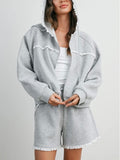 Connect The Dots Zip Up in Grey
