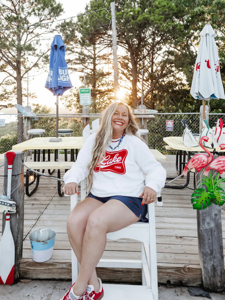 It's Lake Time Sweatshirt in Mineral