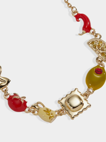 Pasta Girl Linear Bracelet