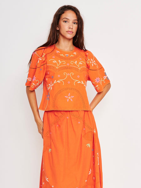 Alba Skirt in Matcha